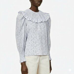 Andion Clarice Blouse in Lavender Floral Size M